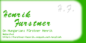 henrik furstner business card